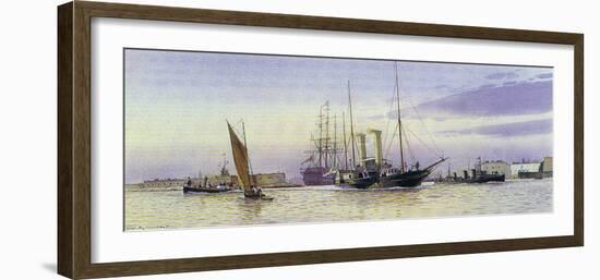 The Alberta Departing Portsmouth-Martyn Mackrill-Framed Collectable Print