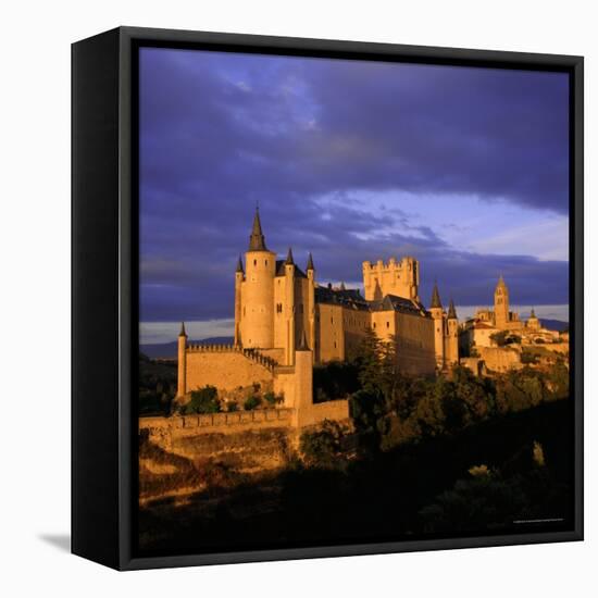 The Alcazar and Cathedral at Sunset, Segovia, Castilla Y Leon, Spain-Ruth Tomlinson-Framed Premier Image Canvas