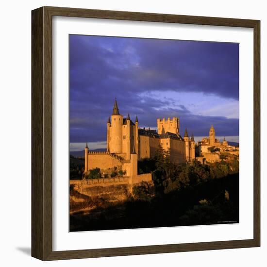 The Alcazar and Cathedral at Sunset, Segovia, Castilla Y Leon, Spain-Ruth Tomlinson-Framed Photographic Print