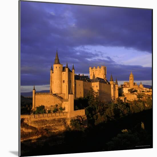 The Alcazar and Cathedral at Sunset, Segovia, Castilla Y Leon, Spain-Ruth Tomlinson-Mounted Photographic Print