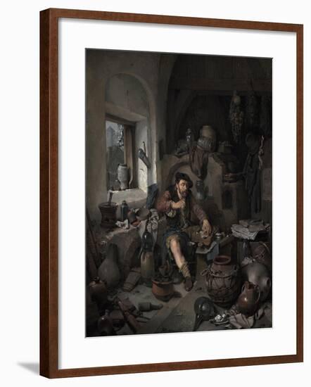 The Alchemist, 1663-Cornelis Bega-Framed Giclee Print