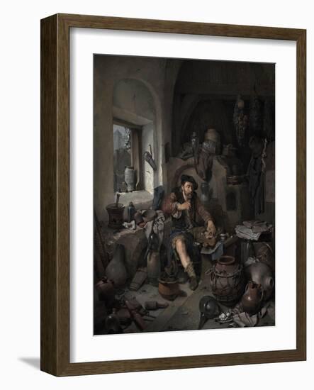 The Alchemist, 1663-Cornelis Bega-Framed Giclee Print