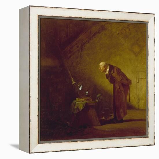 The Alchemist, about 1855/60-Carl Spitzweg-Framed Premier Image Canvas