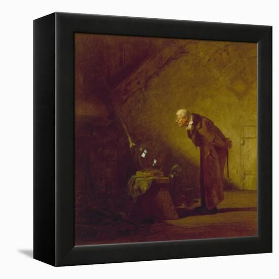 The Alchemist, about 1855/60-Carl Spitzweg-Framed Premier Image Canvas