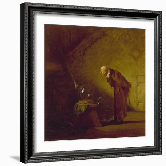 The Alchemist, about 1855/60-Carl Spitzweg-Framed Giclee Print