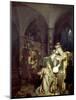 The Alchemist Discovering Phosphorus-Joseph Wright of Derby-Mounted Art Print