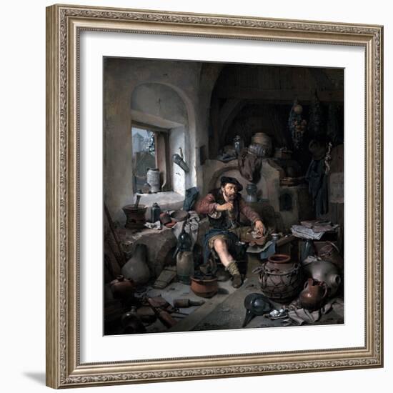 The Alchemist in His Workshop by Cornelis Bega-Fine Art-Framed Photographic Print