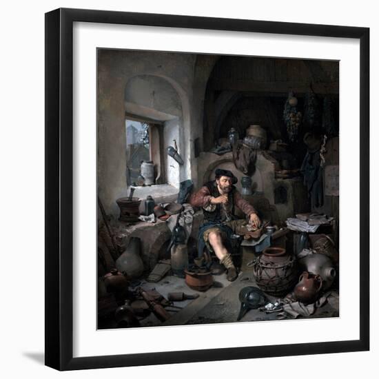 The Alchemist in His Workshop by Cornelis Bega-Fine Art-Framed Photographic Print