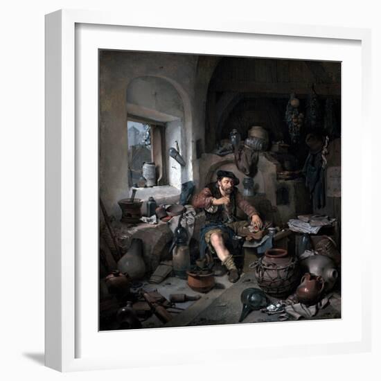 The Alchemist in His Workshop by Cornelis Bega-Fine Art-Framed Photographic Print