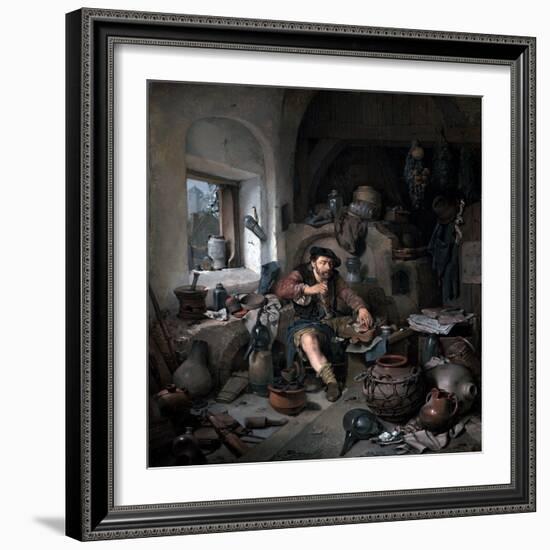 The Alchemist in His Workshop by Cornelis Bega-Fine Art-Framed Photographic Print