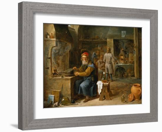 The Alchemist-David Teniers the Younger-Framed Giclee Print