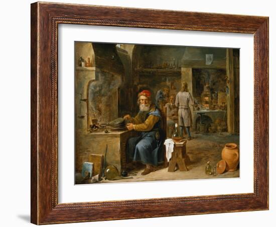 The Alchemist-David Teniers the Younger-Framed Giclee Print