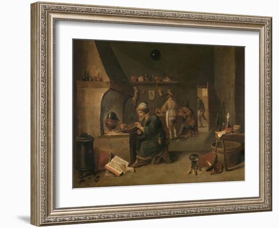 The Alchemist-David Teniers-Framed Art Print
