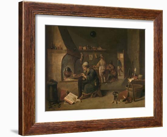 The Alchemist-David Teniers-Framed Art Print