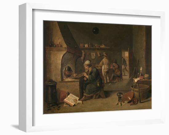 The Alchemist-David Teniers-Framed Art Print