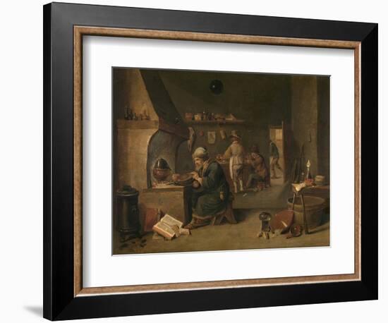 The Alchemist-David Teniers-Framed Art Print