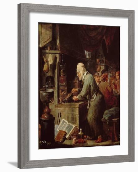 The Alchemist-David Teniers the Younger-Framed Giclee Print