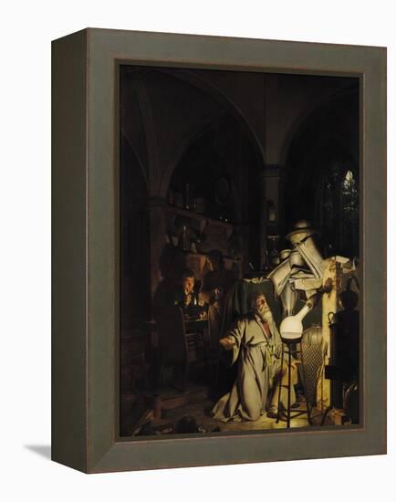 The Alchymist, 1771-Joseph Wright of Derby-Framed Premier Image Canvas