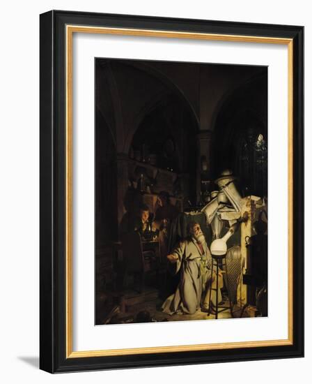 The Alchymist, 1771-Joseph Wright of Derby-Framed Giclee Print