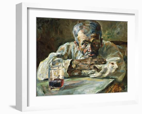The Alcoholic, Father Mathias; a La Boutique, Chateau Du Bosc: Le Buveur, Le Pere Mathias, 1882-Henri de Toulouse-Lautrec-Framed Giclee Print