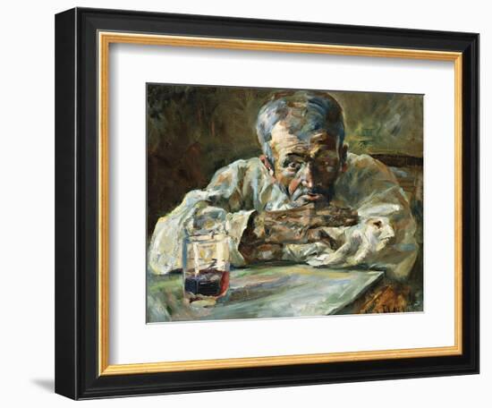 The Alcoholic, Father Mathias; a La Boutique, Chateau Du Bosc: Le Buveur, Le Pere Mathias, 1882-Henri de Toulouse-Lautrec-Framed Giclee Print