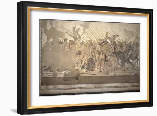 The Alexander Mosaic, Depicting the Battle of Issus Between Alexander the Great-Roman-Framed Giclee Print