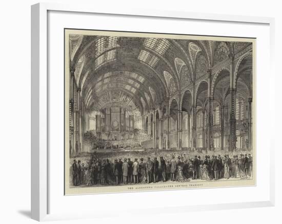 The Alexandra Palace, the Central Transept-null-Framed Giclee Print