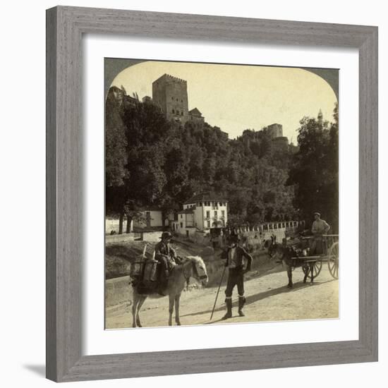 The Alhambra, Granada, Andalusia, Spain-Underwood & Underwood-Framed Photographic Print