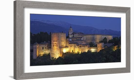 The Alhambra Is a Palace and Fortress Complex Located in Granada, Andalusia, Spain.-David Bank-Framed Photographic Print