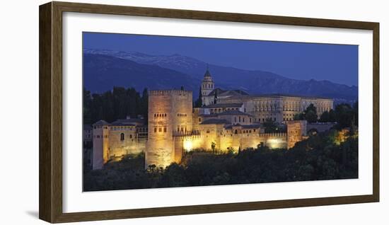 The Alhambra Is a Palace and Fortress Complex Located in Granada, Andalusia, Spain.-David Bank-Framed Photographic Print