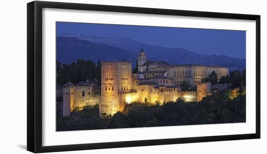 The Alhambra Is a Palace and Fortress Complex Located in Granada, Andalusia, Spain.-David Bank-Framed Photographic Print