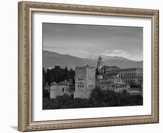 The Alhambra Palace at Sunset, Granada, Granada Province, Andalucia, Spain-Doug Pearson-Framed Photographic Print