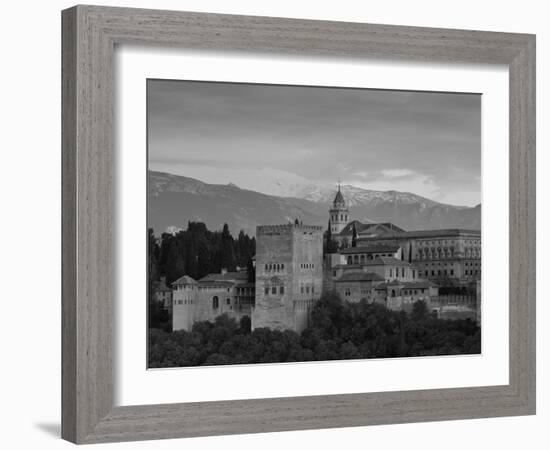 The Alhambra Palace at Sunset, Granada, Granada Province, Andalucia, Spain-Doug Pearson-Framed Photographic Print