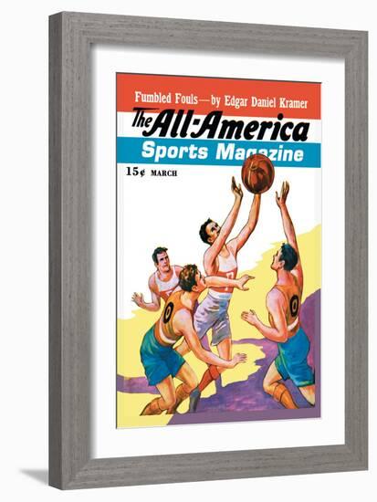 The All-America Sports Magazine: Fumbled Fouls-null-Framed Art Print