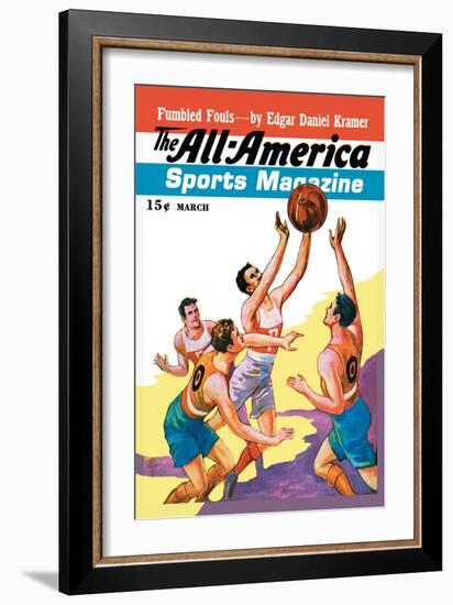 The All-America Sports Magazine: Fumbled Fouls-null-Framed Art Print