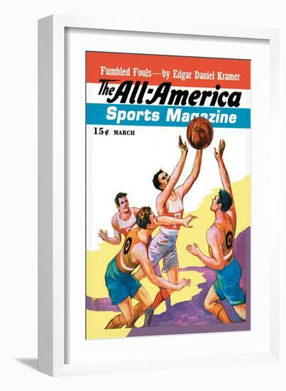 The All-America Sports Magazine: Fumbled Fouls-null-Framed Art Print