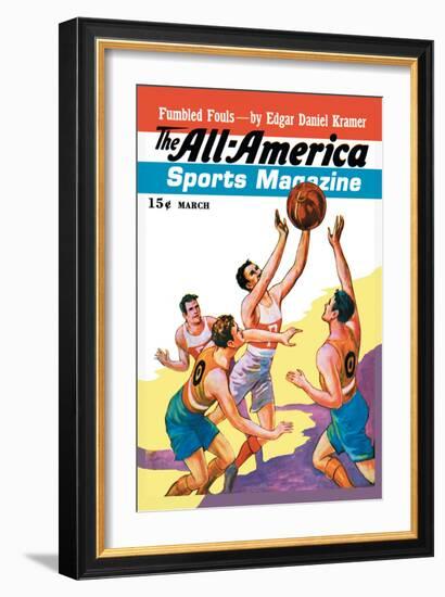 The All-America Sports Magazine: Fumbled Fouls-null-Framed Art Print