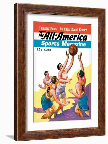 The All-America Sports Magazine: Fumbled Fouls-null-Framed Art Print