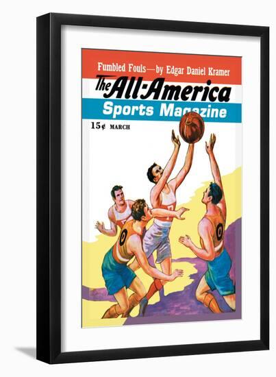 The All-America Sports Magazine: Fumbled Fouls-null-Framed Art Print