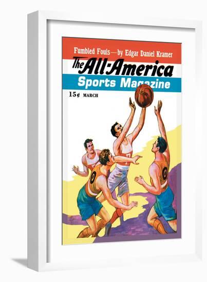 The All-America Sports Magazine: Fumbled Fouls-null-Framed Art Print