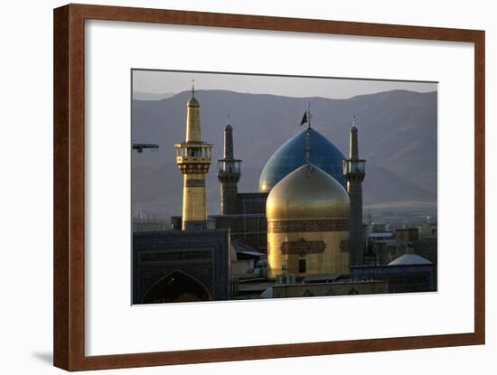 The All-Gold Dome and Minaret of the Shrine of Imam Reza, the 8th Shi-Ite Imam-null-Framed Giclee Print