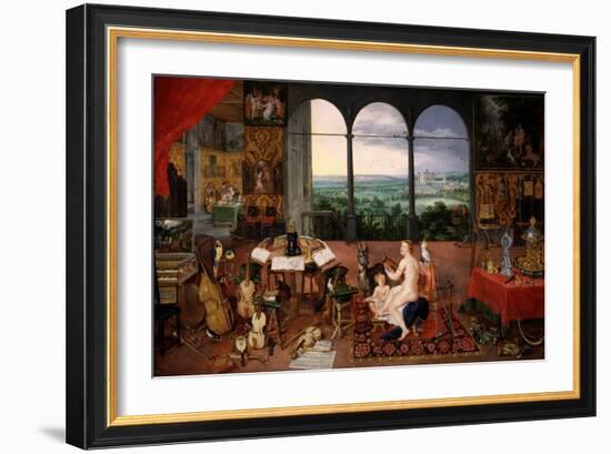 The Allegory of Hearing-Peter Paul Rubens-Framed Giclee Print