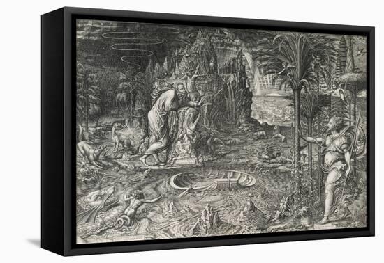 The Allegory of Life (The Dream of Raphae), 1561-Giorgio Ghisi-Framed Premier Image Canvas