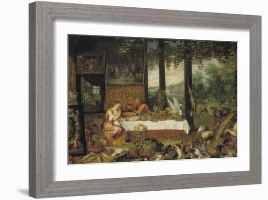 The Allegory of Taste-Peter Paul Rubens-Framed Giclee Print
