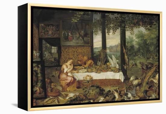 The Allegory of Taste-Peter Paul Rubens-Framed Premier Image Canvas