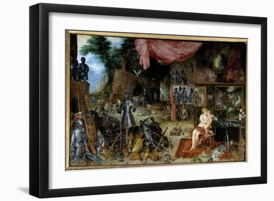 The Allegory of Touch, C.1617-8 (Oil on Panel)-Jan the Elder Brueghel-Framed Giclee Print