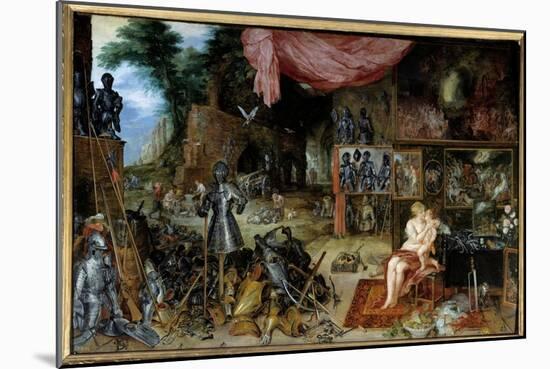 The Allegory of Touch, C.1617-8 (Oil on Panel)-Jan the Elder Brueghel-Mounted Giclee Print