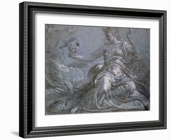 The Allegory of Touch, C1516-1570-Frans Floris-Framed Giclee Print