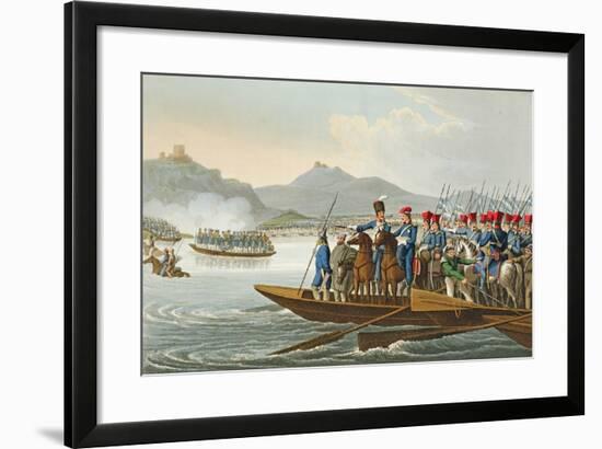 The Allied Army Crossing the Rhine to Invade France-John Heaviside Clark-Framed Giclee Print