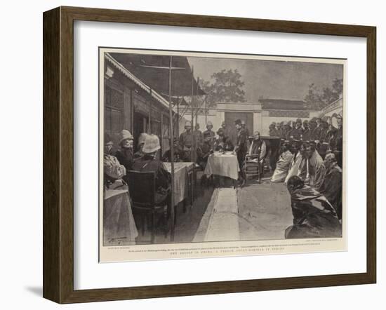 The Allies in China, a French Court-Martial in Peking-Frederic De Haenen-Framed Giclee Print